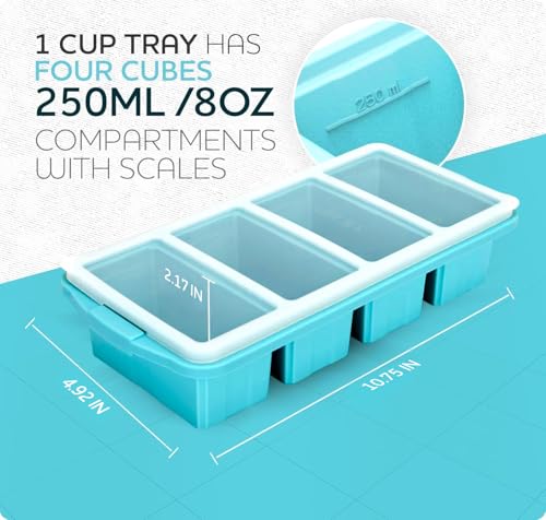 high-quality XOMOO Silicone Freezer Tray With Lid - Soup Set
