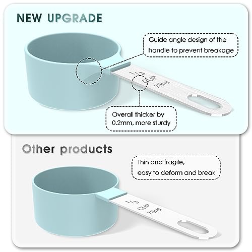 Modern TILUCK Measuring Cups & Spoons Set, Stackable Cups and Essentials