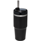 Double-Wall Vacuum The Quencher H2.0 Flowstate Tumbler D214X - Double-Wall Vacuum Insulated Travel Tumbler with Straw Detail