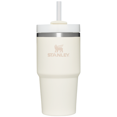 Double-Wall Vacuum The Quencher H2.0 Flowstate Tumbler D030T - Double-Wall Vacuum Insulated Travel Tumbler with Straw - Cream