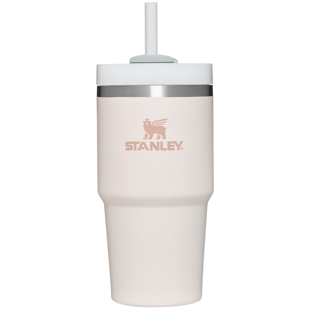 Double-Wall Vacuum The Quencher H2.0 Flowstate Tumbler D030T - Double-Wall Vacuum Insulated Travel Tumbler with Straw - Rose Quartz