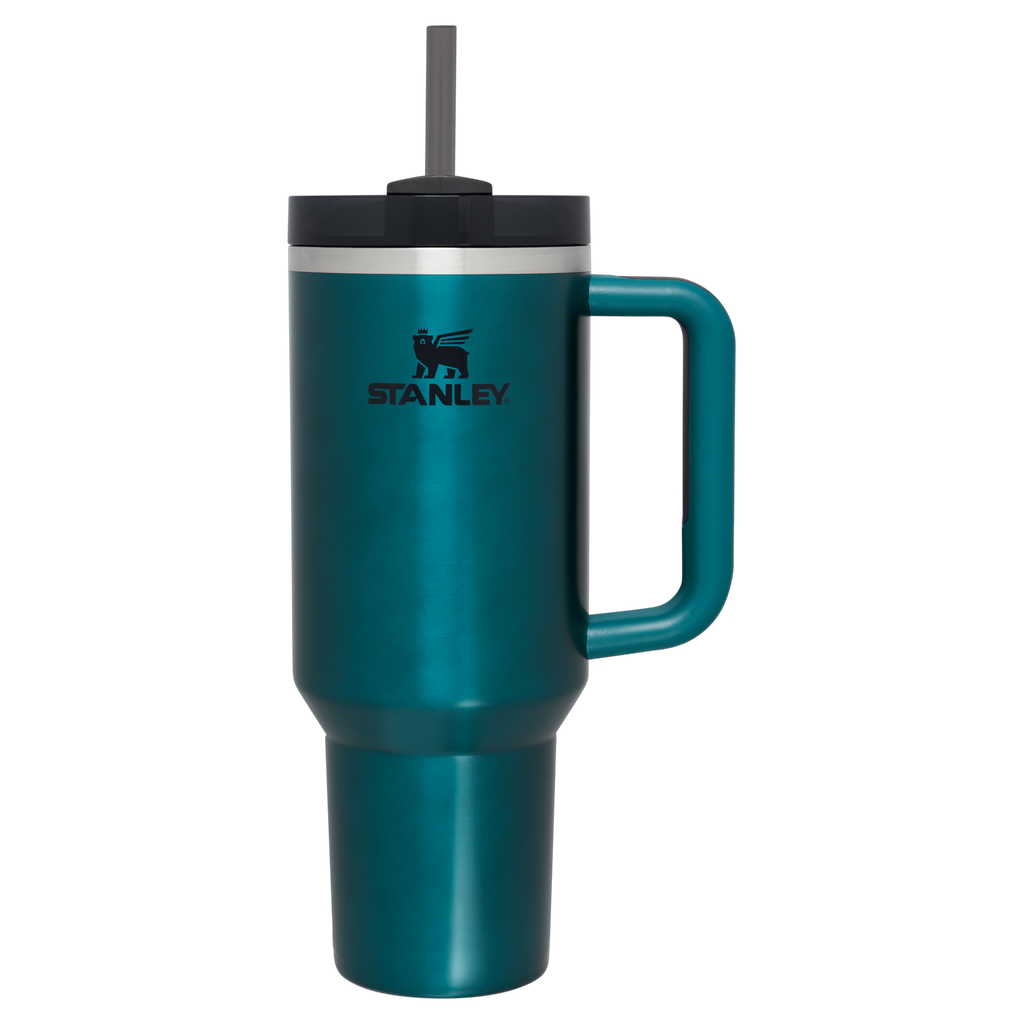 Splash-Resistant FlowState The Quencher H2.0 Flowstate Tumbler D050X - Double-Wall Vacuum Insulated Travel Tumbler with Straw Detail