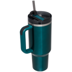 Splash-Resistant FlowState The Quencher H2.0 Flowstate Tumbler D050X - Double-Wall Vacuum Insulated Travel Tumbler with Straw Detail