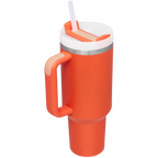 Splash-Resistant FlowState The Quencher H2.0 Flowstate Tumbler D050X - Double-Wall Vacuum Insulated Travel Tumbler with Straw Detail