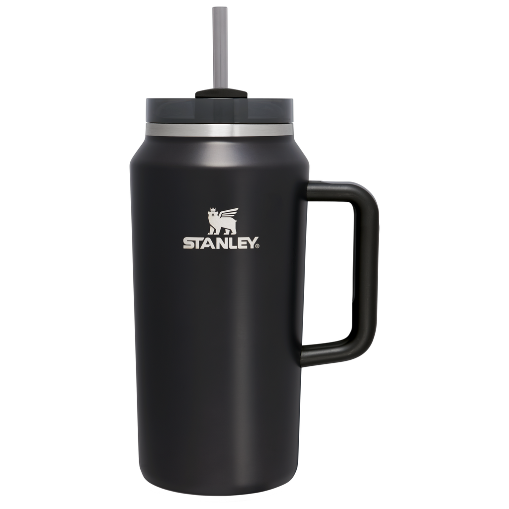 Car-Cup Friendly The Quencher H2.0 Flowstate Tumbler D365U - Premium Stainless Steel Straw Cup for All-Day Hydration - Black Glow