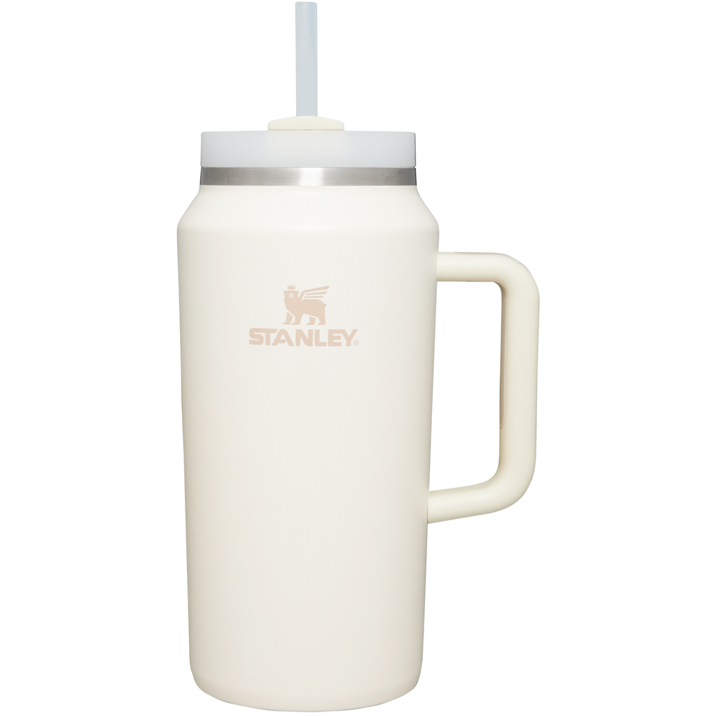 Car-Cup Friendly The Quencher H2.0 Flowstate Tumbler D365U - Premium Stainless Steel Straw Cup for All-Day Hydration - Cream