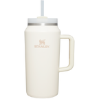 Car-Cup Friendly The Quencher H2.0 Flowstate Tumbler D365U - Premium Stainless Steel Straw Cup for All-Day Hydration - Cream