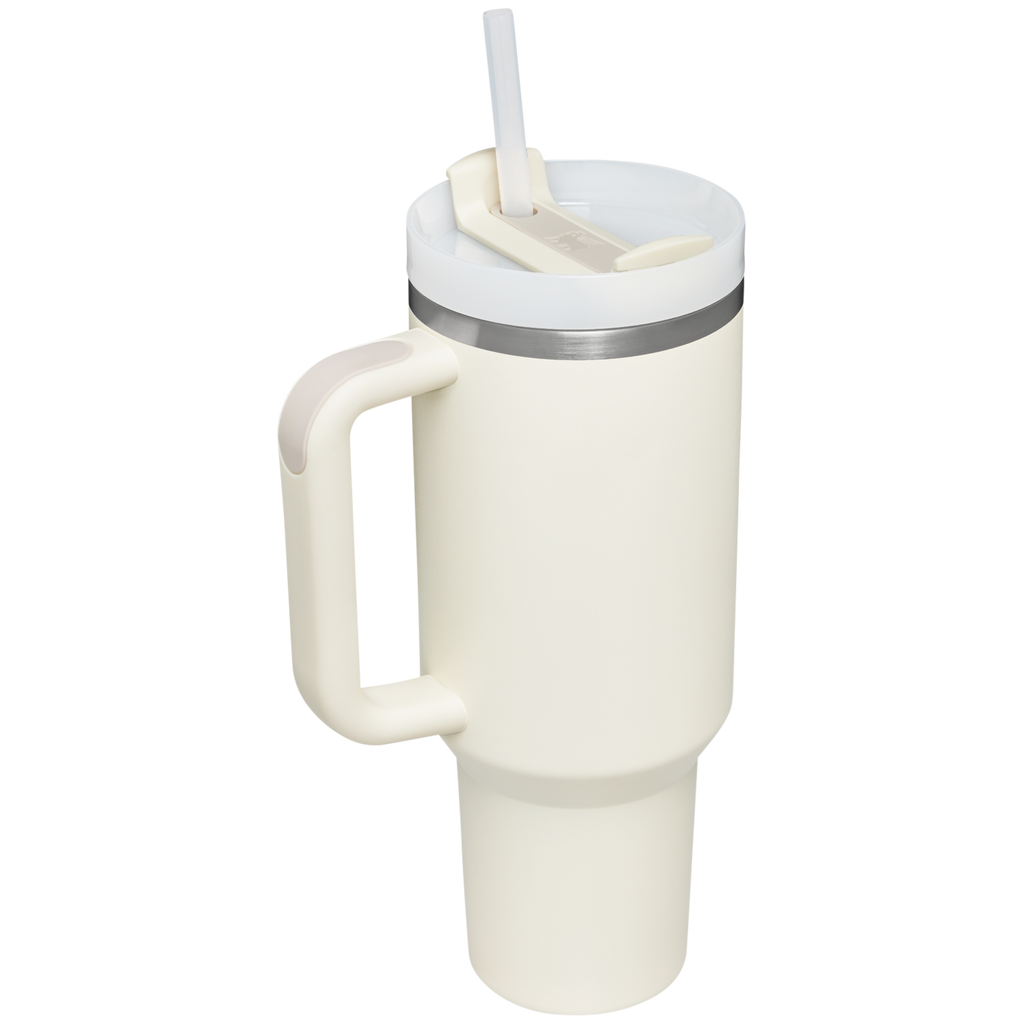 Splash-Resistant FlowState The Quencher H2.0 Flowstate Tumbler D050X - Double-Wall Vacuum Insulated Travel Tumbler with Straw Detail