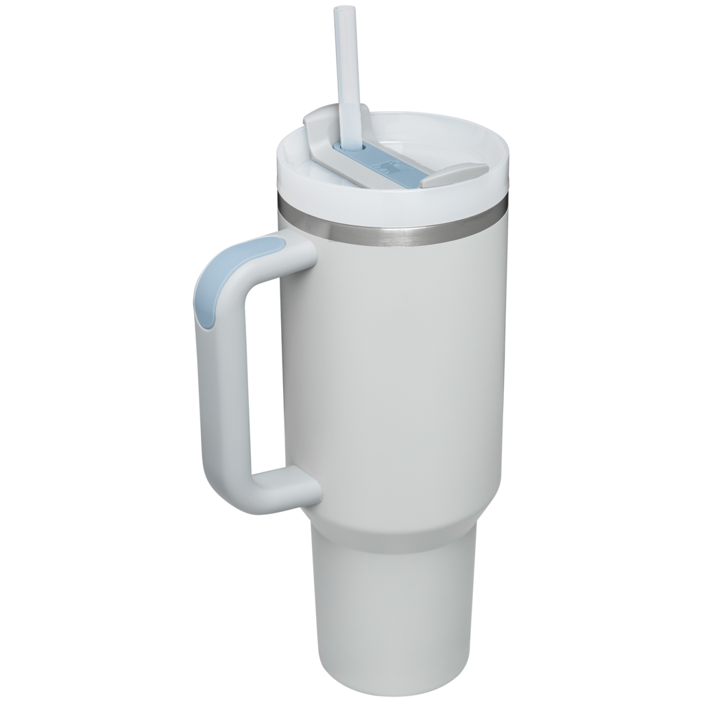 Splash-Resistant FlowState The Quencher H2.0 Flowstate Tumbler D050X - Double-Wall Vacuum Insulated Travel Tumbler with Straw Detail