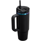 Double-Wall Vacuum The Black Chroma Quencher H2.0 Flowstate Tumbler D107W - Premium Stainless Steel Straw Cup for All-Day Hydration Detail
