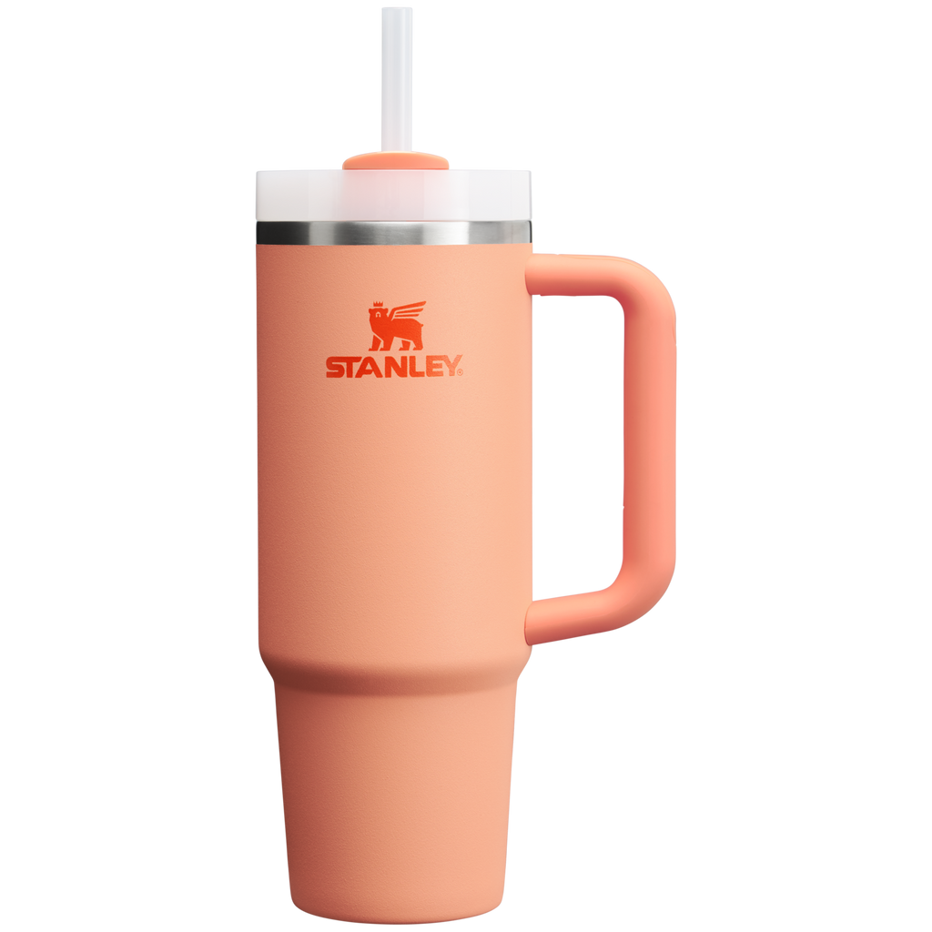 Double-Wall Vacuum The Quencher H2.0 Flowstate Tumbler D051L - Double-Wall Vacuum Insulated Travel Tumbler with Straw - Cream 2.0