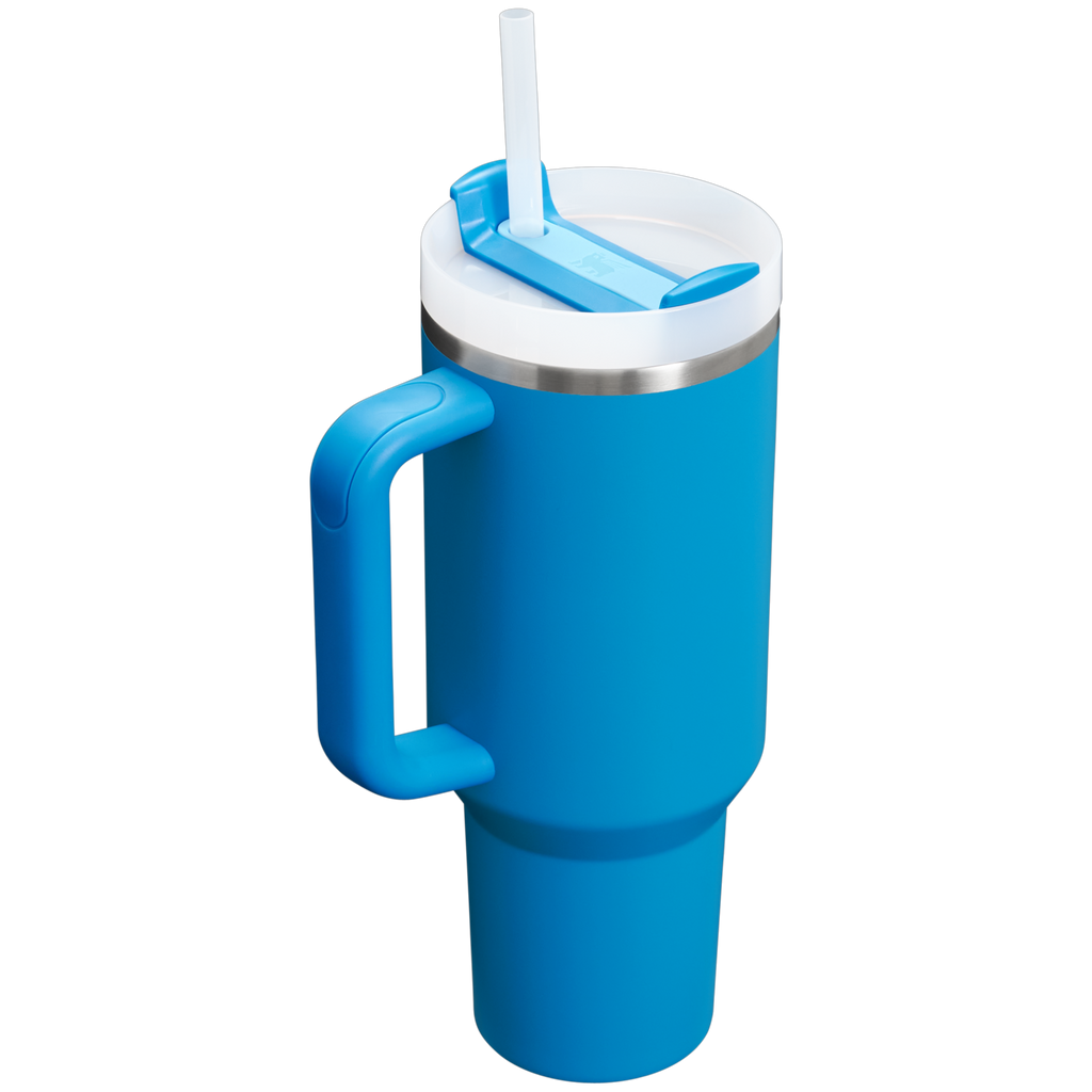 Splash-Resistant FlowState The Quencher H2.0 Flowstate Tumbler D050X - Double-Wall Vacuum Insulated Travel Tumbler with Straw Detail