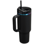Car-Cup Friendly The Black Chroma Quencher H2.0 Flowstate Tumbler D252B - Premium Stainless Steel Straw Cup for All-Day Hydration Detail