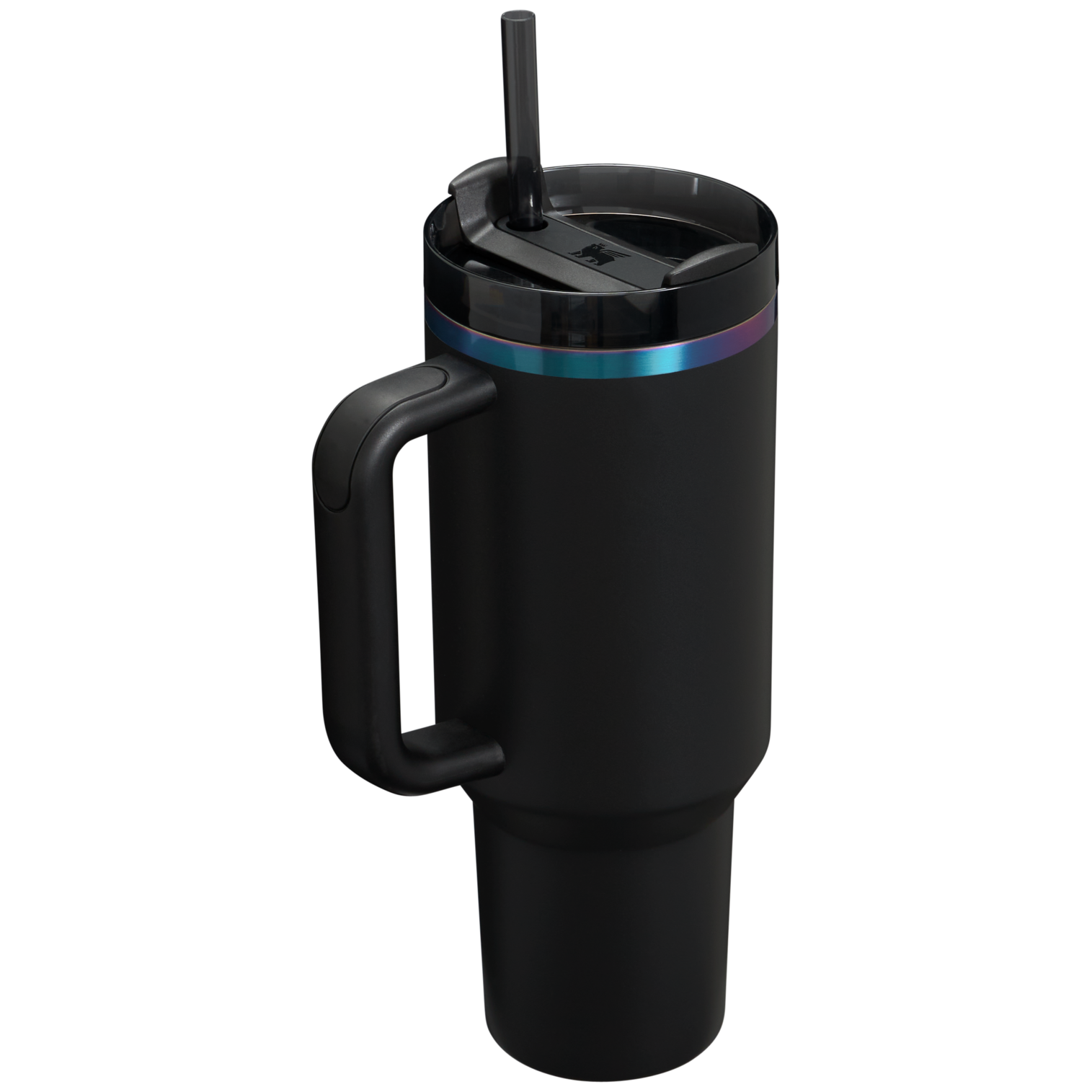 Car-Cup Friendly The Black Chroma Quencher H2.0 Flowstate Tumbler D252B - Premium Stainless Steel Straw Cup for All-Day Hydration Detail