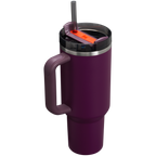 Splash-Resistant FlowState The Quencher H2.0 Flowstate Tumbler D050X - Double-Wall Vacuum Insulated Travel Tumbler with Straw Detail