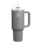 Splash-Resistant FlowState The Quencher H2.0 Flowstate Tumbler D050X - Double-Wall Vacuum Insulated Travel Tumbler with Straw - Stone