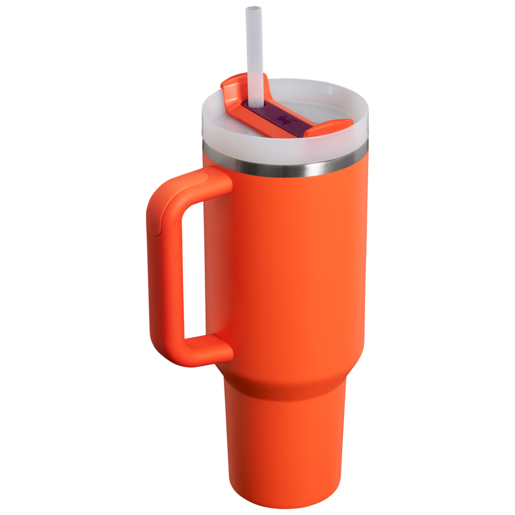 Splash-Resistant FlowState The Quencher H2.0 Flowstate Tumbler D050X - Double-Wall Vacuum Insulated Travel Tumbler with Straw Detail