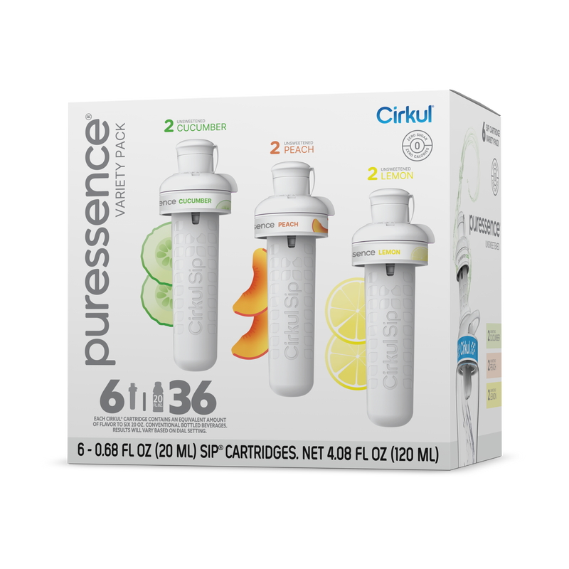 Sugar-Free Puressence 6-Pack Variety Pack 3T3F - Sugar-Free Fruit Flavor Cartridge Refill - Default Title