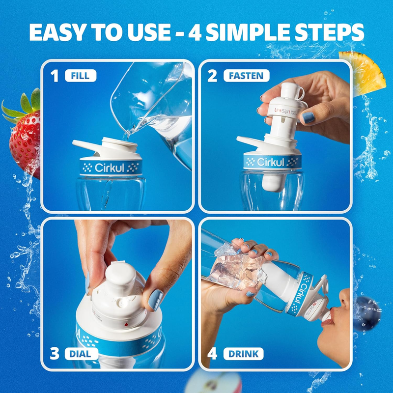 Zero-Calorie FitSip 6-Pack Variety Pack HE3H - Zero-Calorie Multi-Flavor Sip Pods for Water Bottle Detail
