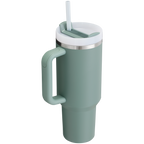 Splash-Resistant FlowState The Quencher H2.0 Flowstate Tumbler D050X - Double-Wall Vacuum Insulated Travel Tumbler with Straw Detail