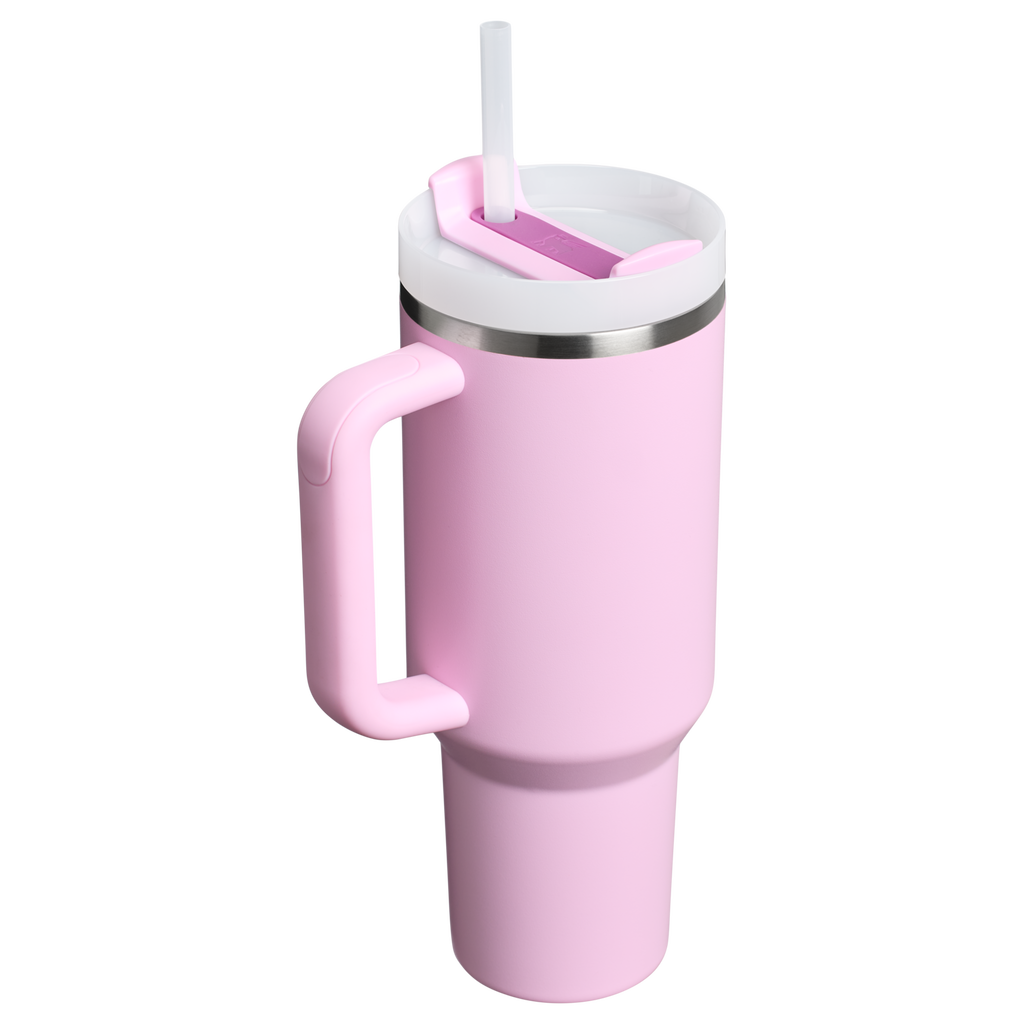 Splash-Resistant FlowState The Quencher H2.0 Flowstate Tumbler D050X - Double-Wall Vacuum Insulated Travel Tumbler with Straw Detail