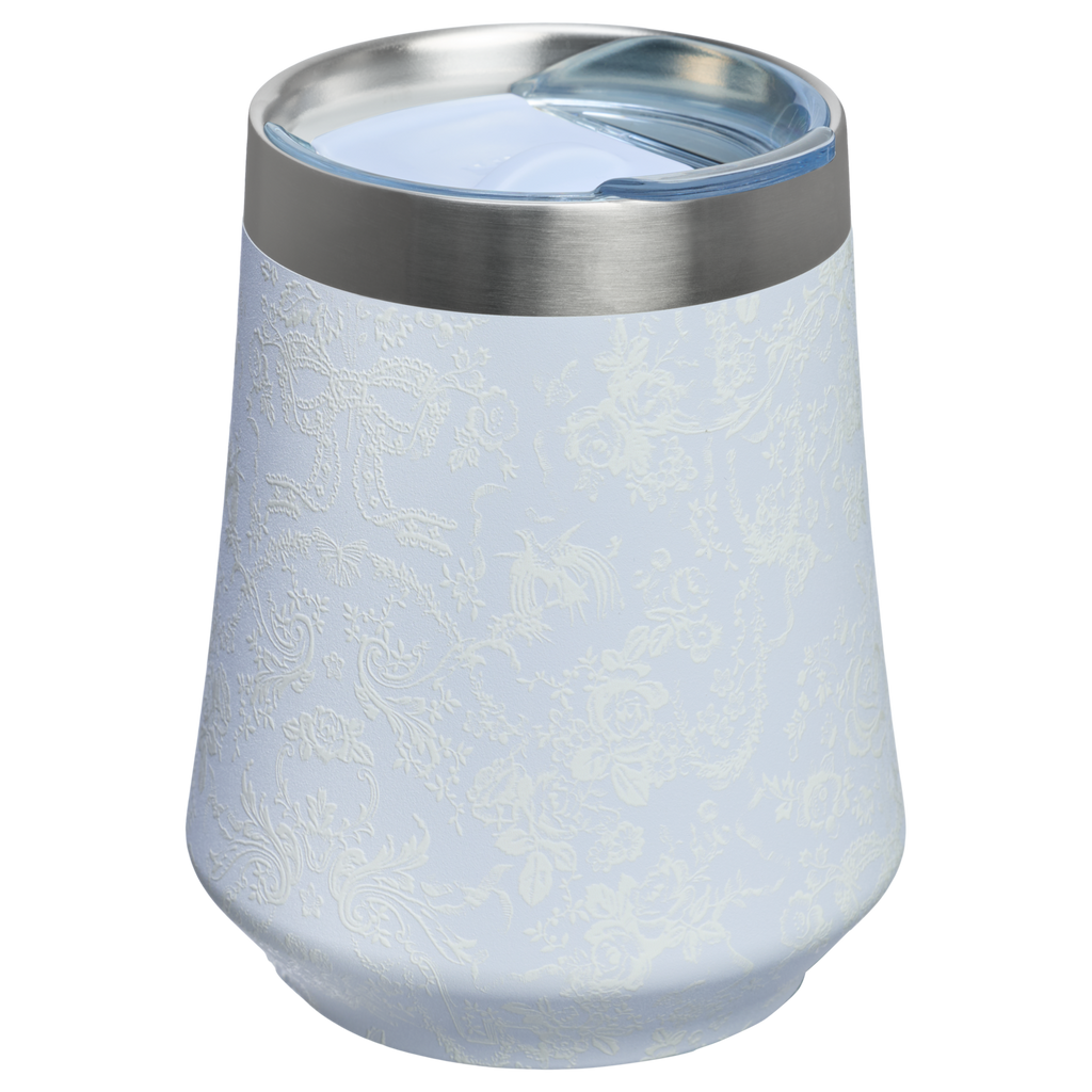 Flavor-Preserving Stanley 1913 x LoveShackFancy Holiday Reserve Wine Tumbler D204X - Shatterproof Flavor-Preserving Cocktail Tumbler with Lid Detail