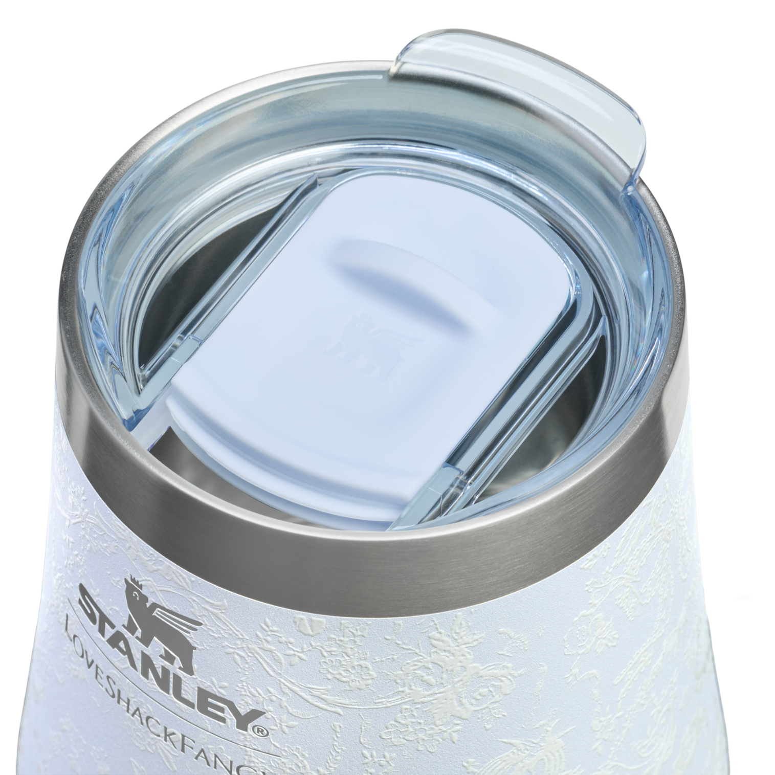 Flavor-Preserving Stanley 1913 x LoveShackFancy Holiday Reserve Wine Tumbler D204X - Shatterproof Flavor-Preserving Cocktail Tumbler with Lid Detail