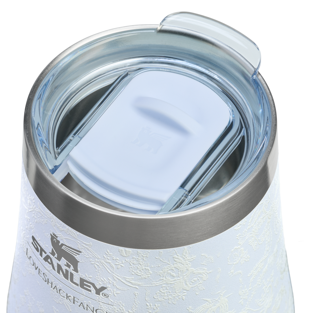 Vacuum Insulated Wine Stanley 1913 x LoveShackFancy Holiday Reserve Wine Tumbler D367F - Reserve Collection Stainless Steel Whiskey Cup Detail