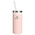 Ice-Retention The Everyday Slim Can Cooler Cup D350R - Compact All-Weather Soft-Sided Cooler Backpack - Rose Quartz Rattan