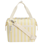 Ice-Retention The All Day Julienne Mini Cooler D349V - Compact All-Weather Soft-Sided Cooler Backpack - Cream Picnic Stripe
