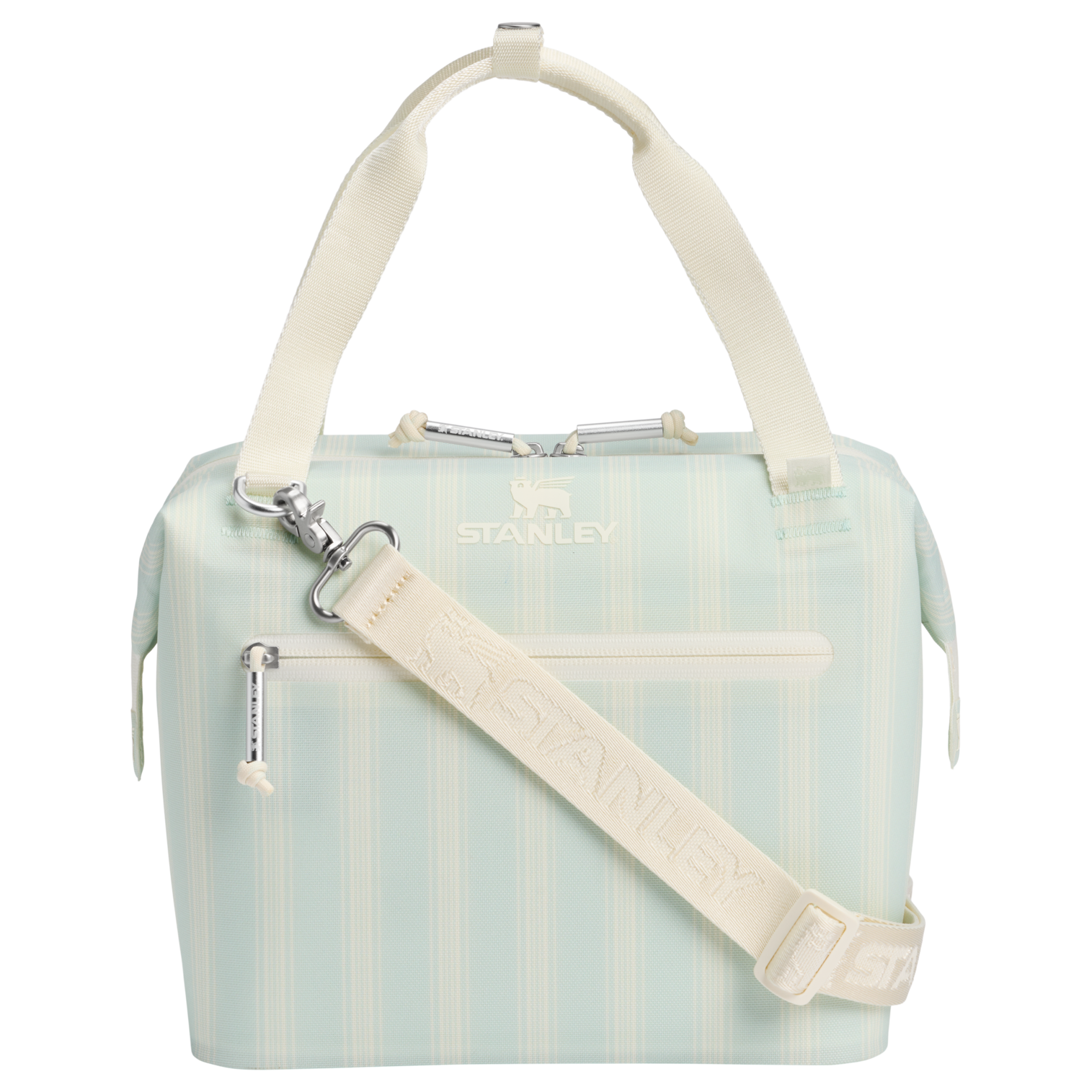 Ice-Retention The All Day Julienne Mini Cooler D349V - Compact All-Weather Soft-Sided Cooler Backpack - Mist Picnic Stripe