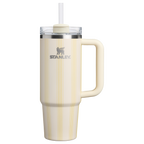 Double-Wall Vacuum The Quencher H2.0 Flowstate Tumbler D343V - FlowState 3-Position Lid Insulated Travel Mug - Cream Picnic Stripe