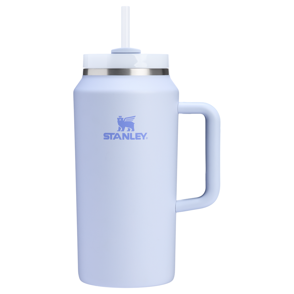 Splash-Resistant FlowState The Quencher H2.0 Flowstate Tumbler D033Q - Double-Wall Vacuum Insulated Travel Tumbler with Straw - Dew Drop