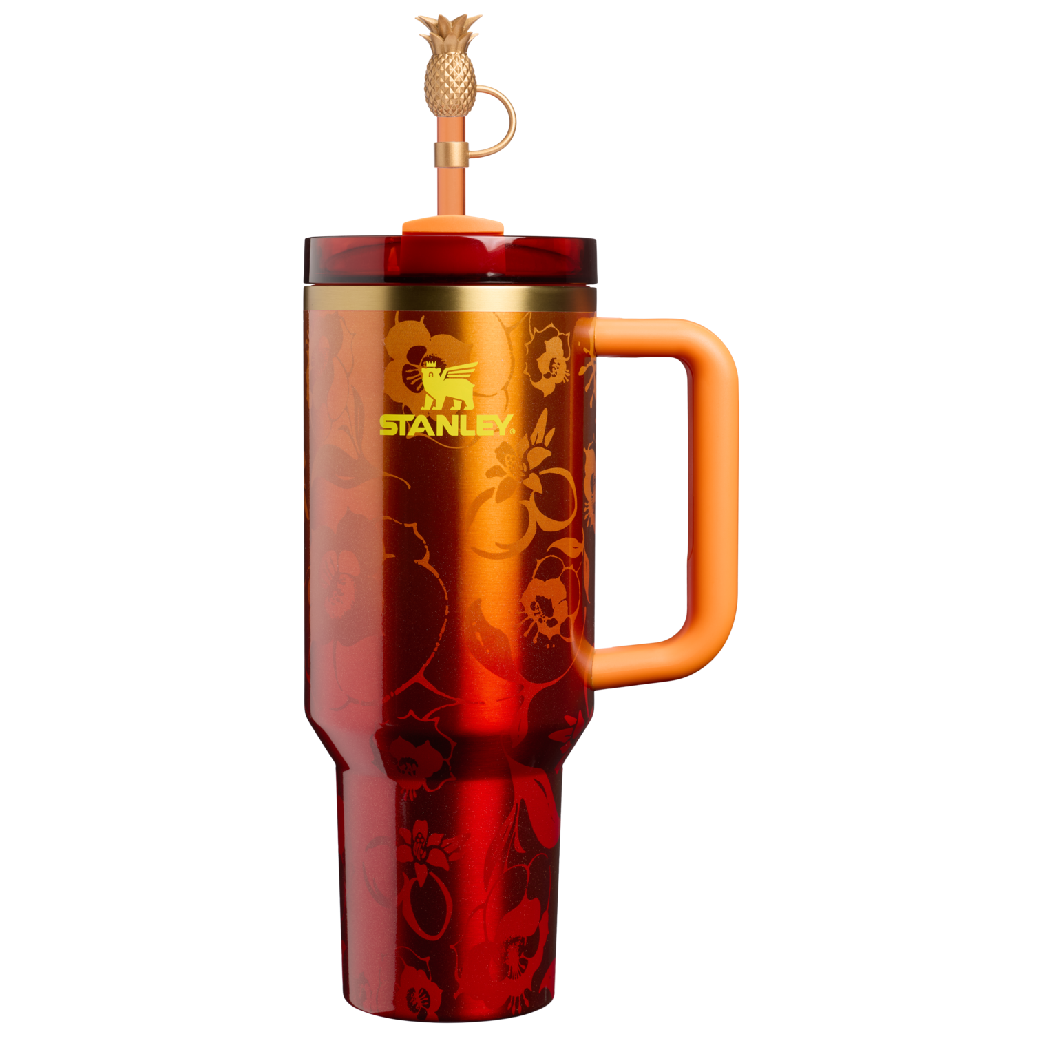 Car-Cup Friendly The Stanley 1913 x Karol G Quencher H2.0 Flowstate Tumbler D275T - FlowState 3-Position Lid Insulated Travel Mug - 40oz | KAROL G FLOR