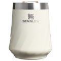 Premium Matte The Textured Reserve Wine Tumbler D141Z - Shatterproof Flavor-Preserving Cocktail Tumbler with Lid - Cream Gloss