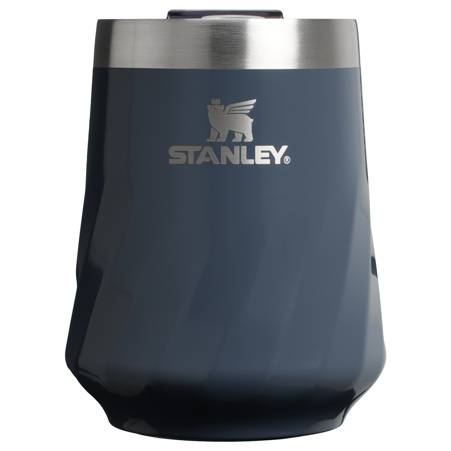 Premium Matte The Textured Reserve Wine Tumbler D141Z - Shatterproof Flavor-Preserving Cocktail Tumbler with Lid - Twilight Gloss