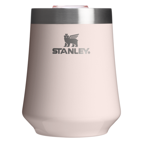 Flavor-Preserving The Reserve Wine Tumbler | Stanley Create D302P - Elegant Stemless Vacuum Insulated Wine Tumbler - Rose Quartz Gloss