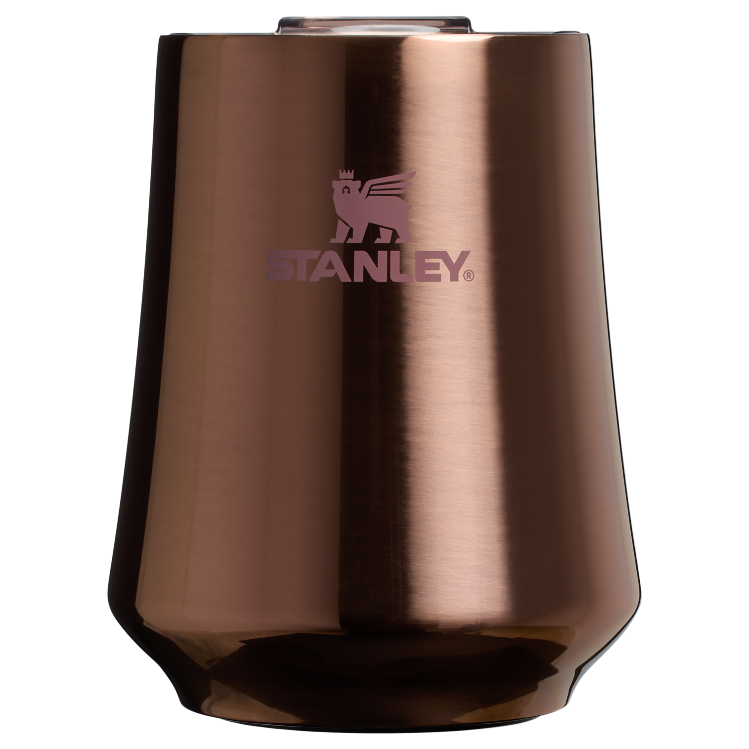 Flavor-Preserving The Reserve Wine Tumbler D125V - Premium Insulated Egg-Shaped Wine Glass for Outdoors - Polished Rose Gold