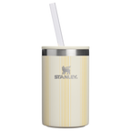 Premium All-Weather The Everyday Can Cooler Cup D353P - Leak-Proof Insulated Mini Cooler Bag for Lunch - Cream Picnic Stripe