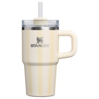 Double-Wall Vacuum The Quencher H2.0 Flowstate Tumbler D344H - 40oz Large Capacity Car-Cup Friendly Quencher - Cream Picnic Stripe