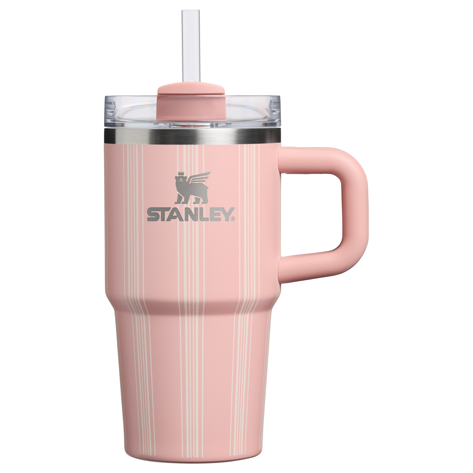 Double-Wall Vacuum The Quencher H2.0 Flowstate Tumbler D344H - 40oz Large Capacity Car-Cup Friendly Quencher - Peach Rose Picnic Stripe