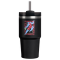 Double-Wall Vacuum The Quencher H2.0 Flowstate Tumbler D341T - Premium Stainless Steel Straw Cup for All-Day Hydration - Tournament Black