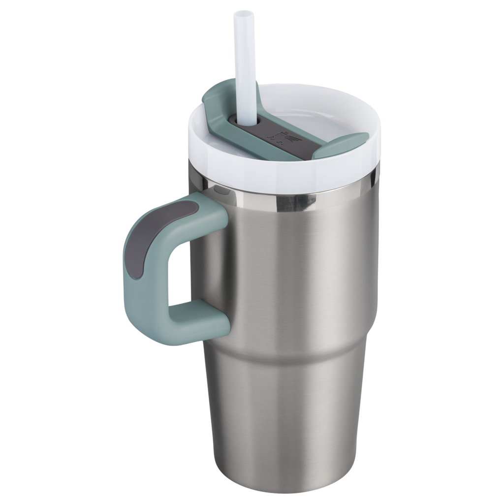 Insulated Travel The Quencher H2.O Flowstate Tumbler | Stanley Create D274S - Double-Wall Vacuum Insulated Travel Tumbler with Straw Detail