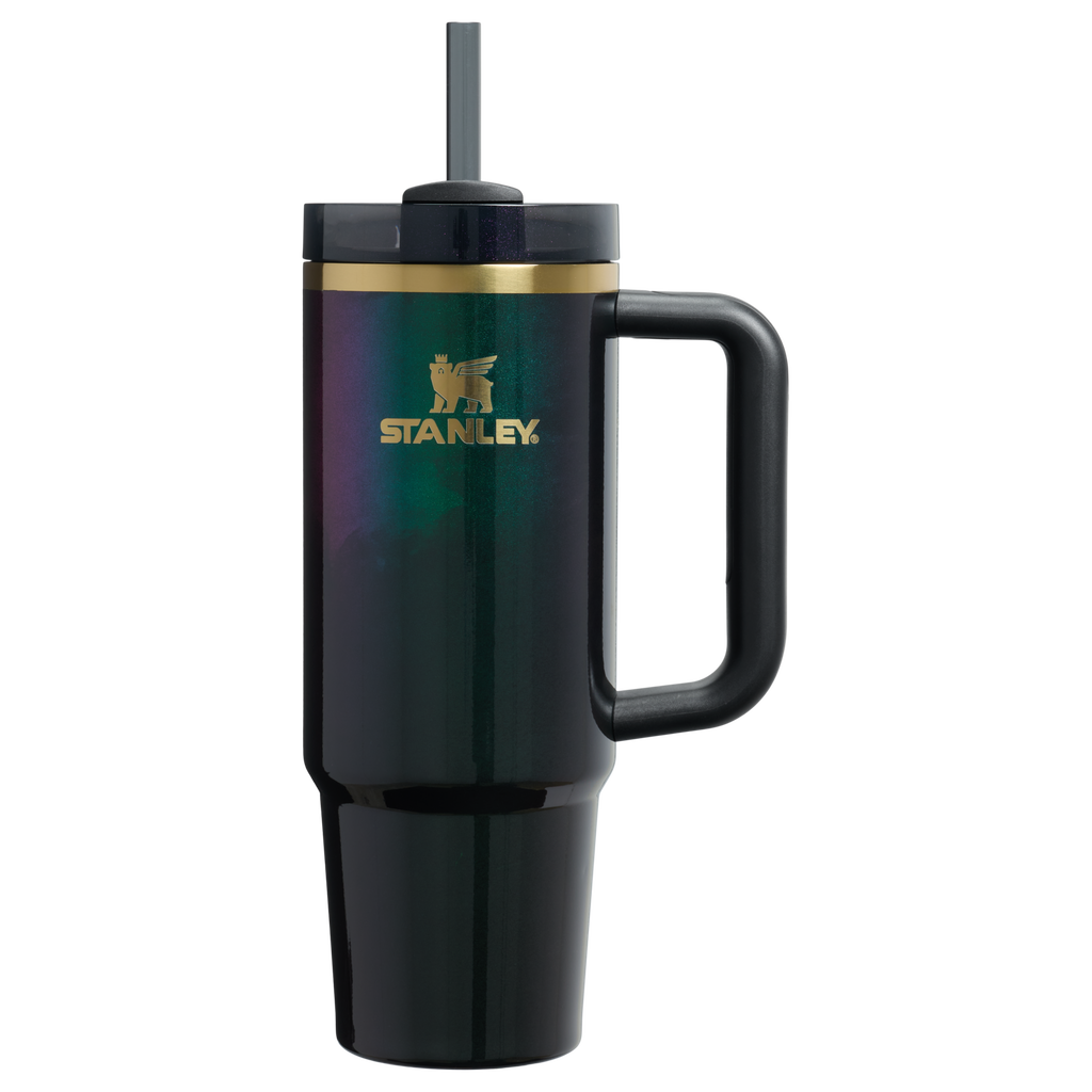 Splash-Resistant FlowState The Wicked for Good Quencher H2.0 Flowstate Tumbler D246P - FlowState 3-Position Lid Insulated Travel Mug - Elphaba For Good