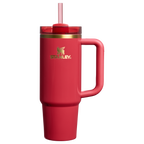Splash-Resistant FlowState The Cheers & Cheer Quencher H2.0 Flowstate Tumbler D189S - Double-Wall Vacuum Insulated Travel Tumbler with Straw - Holly Berry Gloss