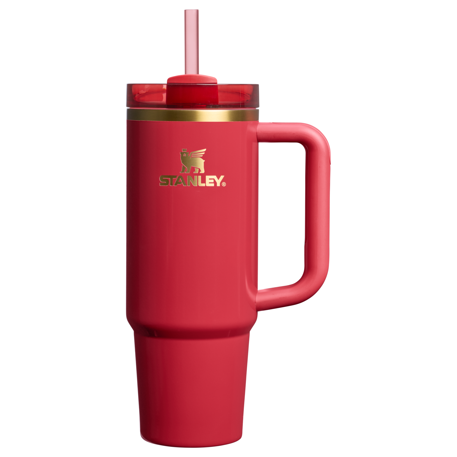 Splash-Resistant FlowState The Cheers & Cheer Quencher H2.0 Flowstate Tumbler D189S - Double-Wall Vacuum Insulated Travel Tumbler with Straw - Holly Berry Gloss