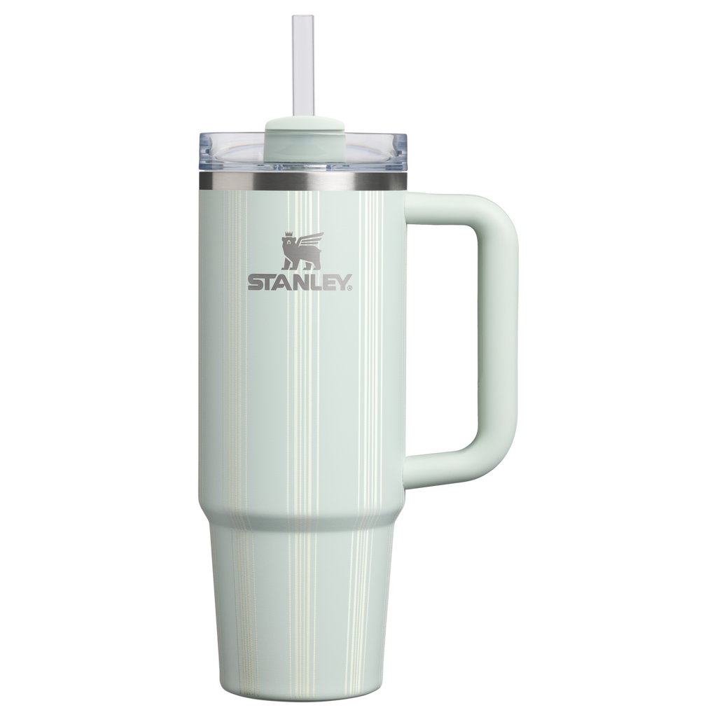 Double-Wall Vacuum The Quencher H2.0 Flowstate Tumbler D343V - FlowState 3-Position Lid Insulated Travel Mug - Mist Picnic Stripe