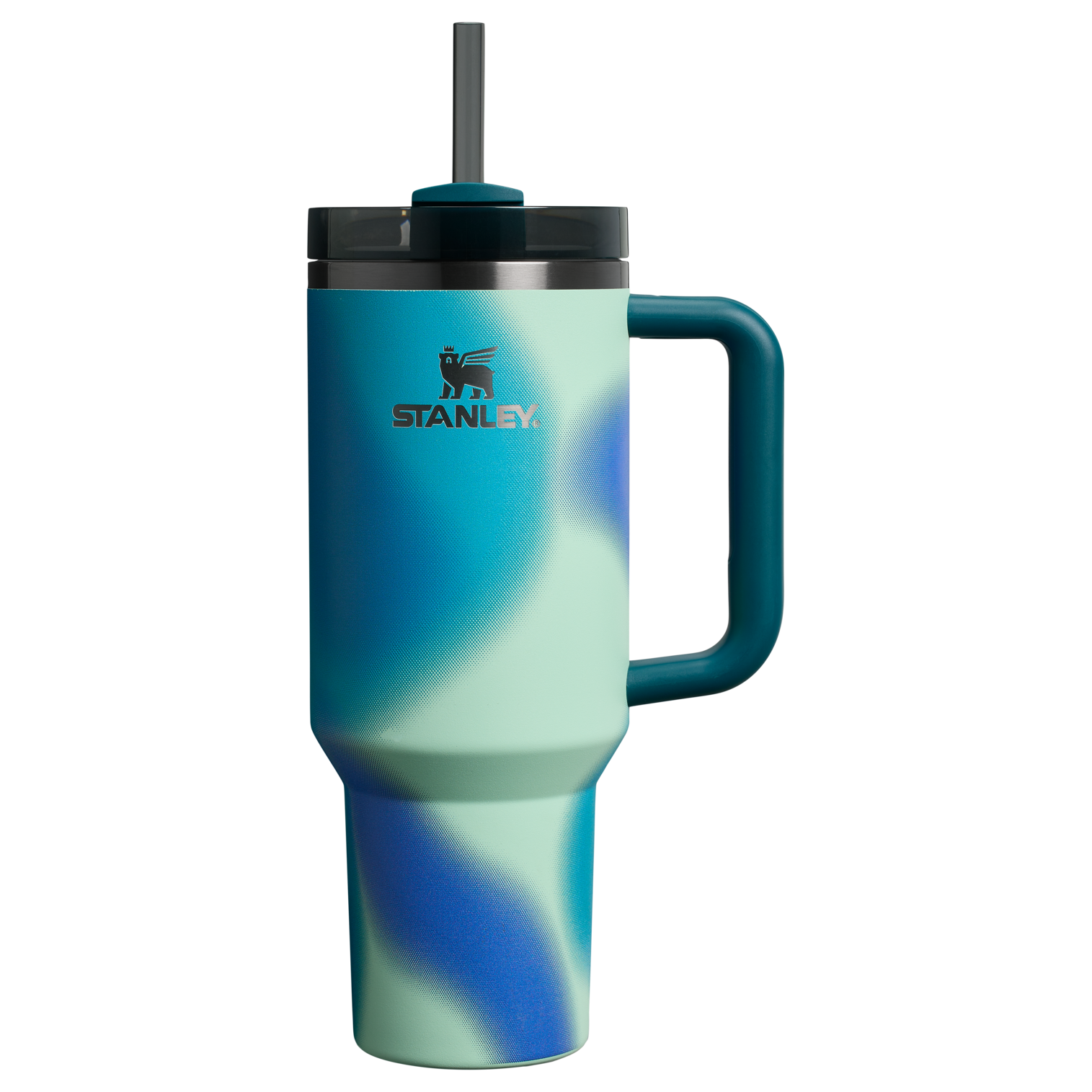 Splash-Resistant FlowState The Quencher H2.0 Flowstate Tumbler D050X - Double-Wall Vacuum Insulated Travel Tumbler with Straw Detail