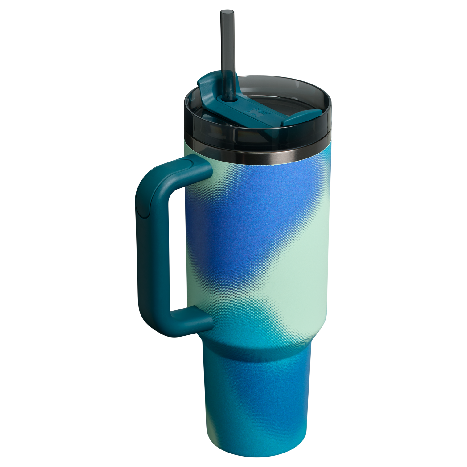 Splash-Resistant FlowState The Quencher H2.0 Flowstate Tumbler D050X - Double-Wall Vacuum Insulated Travel Tumbler with Straw Detail