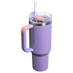 Splash-Resistant FlowState The Quencher H2.0 Flowstate Tumbler D050X - Double-Wall Vacuum Insulated Travel Tumbler with Straw Detail